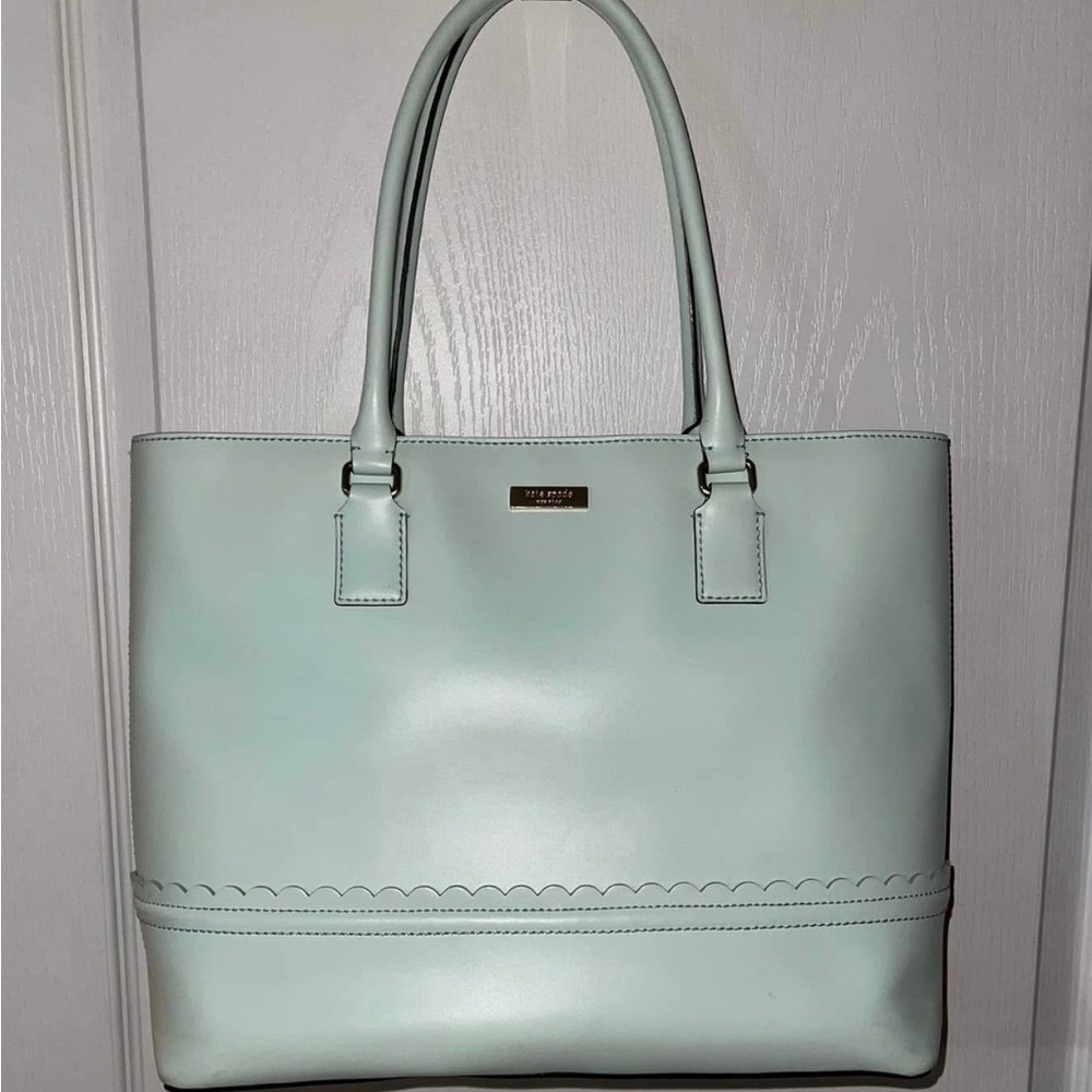Kate Spade Sky Blue Leather Tote